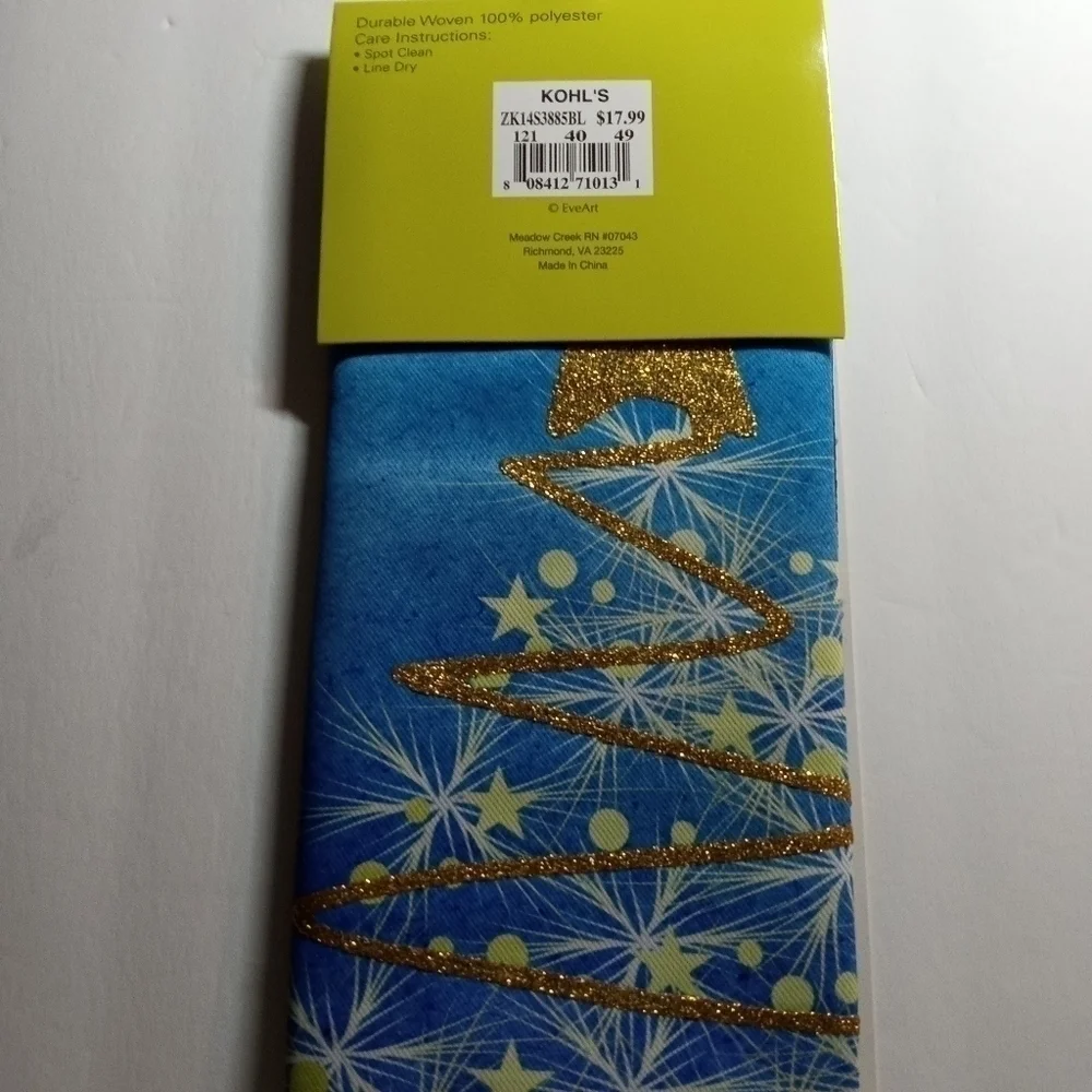 Holiday Meadow Creek Suede Garden Flag 12.5x18